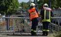 Unfall zwischen zwei KVB Bahnen Koeln Hoehenhaus Im Weidenbruch P075